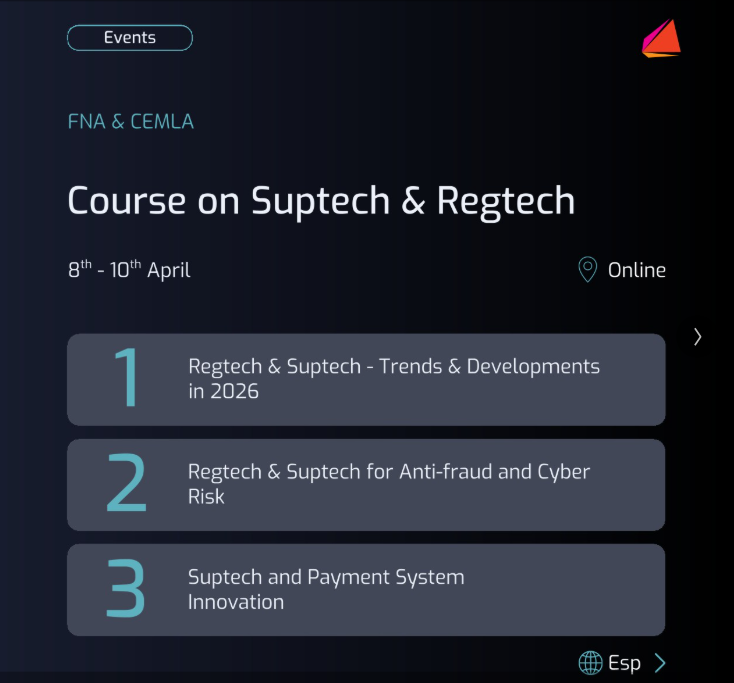 CEMLA Course on Suptech and Regtech