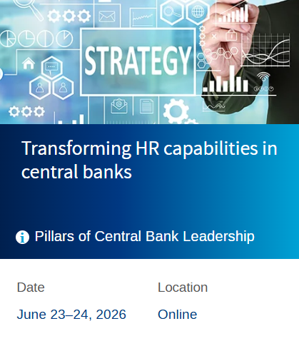 Transforming HR capabilities in central banks