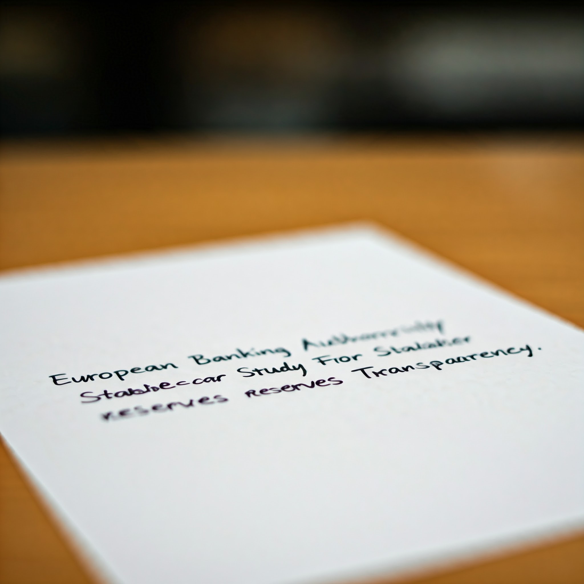 European Banking Authority (EBA) study calls for stablecoin reserves transparency.